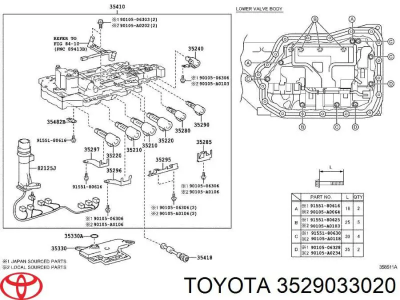 Соленоїд перемикання Toyota 3529033020 ціна, від 309.09 USD