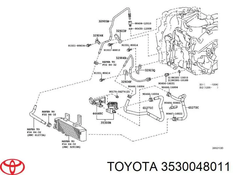Насос ГПК Toyota 3530048011 ціна, від 150.73 USD