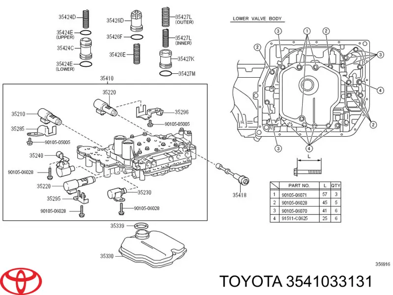 Блок клапанів АКПП Toyota Solara (V3) (Тойота Solara)