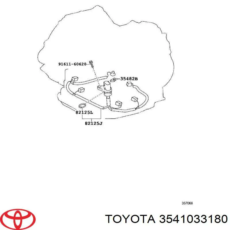 Блок клапанів АКПП Toyota 3541033180 ціна, від 1541.75 USD