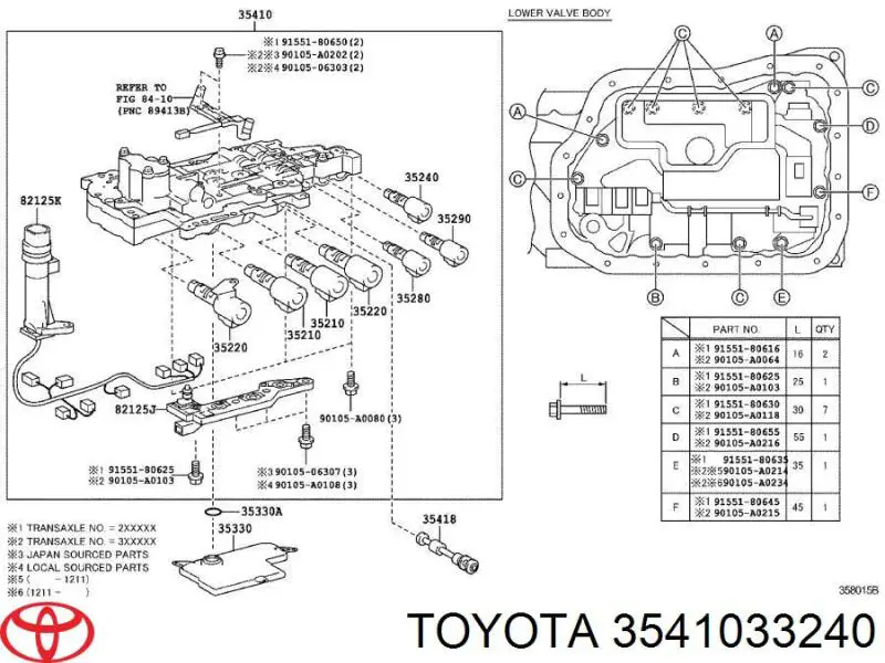  3541033240 Toyota