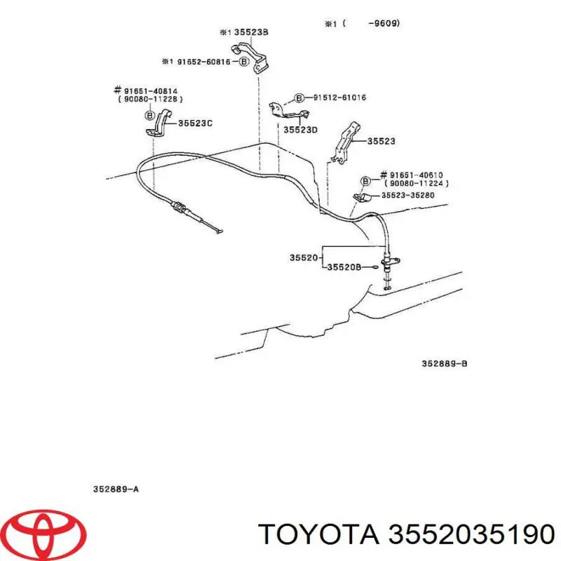  Toyota 3552035190 ціна, від 84.47 USD