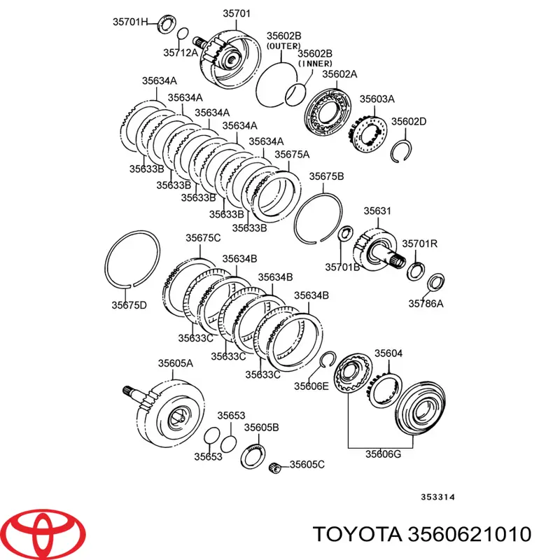 3560621010 Toyota 