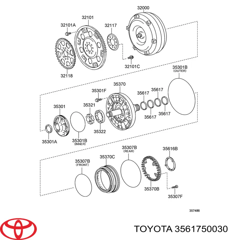  Toyota 3561750030 ціна, від 4.76 USD