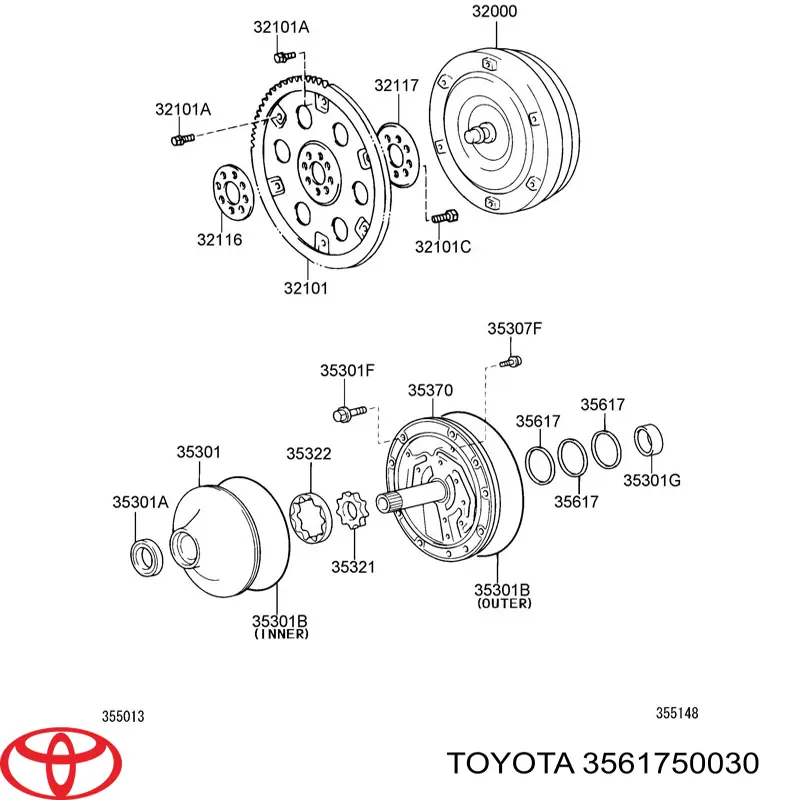 Купити 3561750030 Toyota 