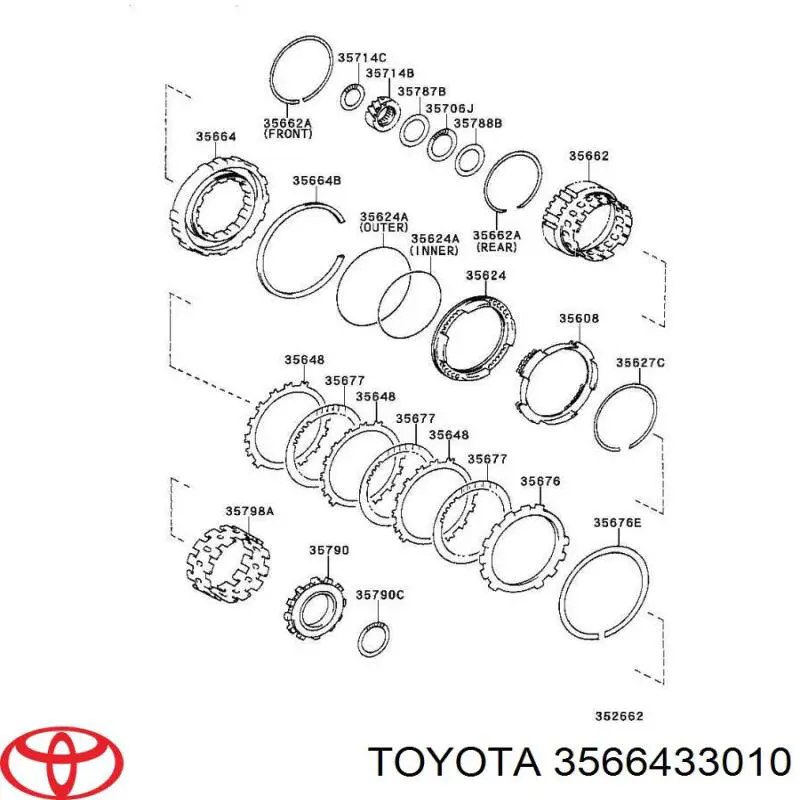 Toyota 3566433010 ціна, від 44.44 USD