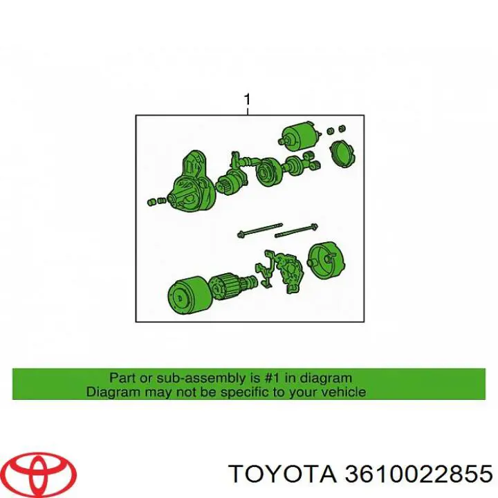 Стартер Toyota 3610022855 ціна, від 122.81 USD