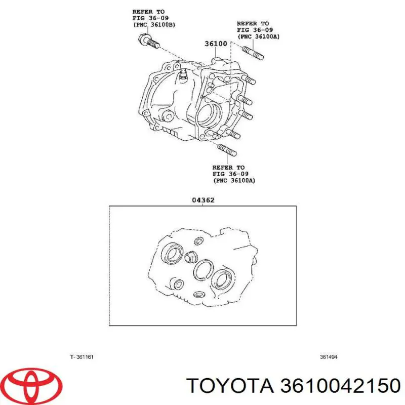 3610042150 Toyota Раздатка (коробка роздавальна)