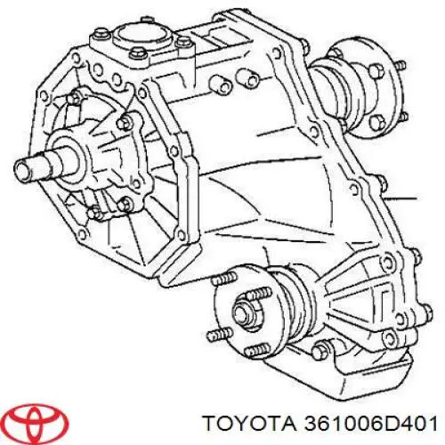 361006D401 Toyota раздатка, коробка роздавальна