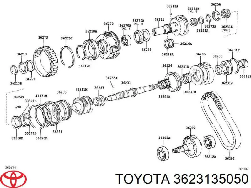 3623135050 Toyota 