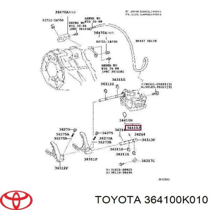 Toyota 364100K010 ціна, від 504.12 USD