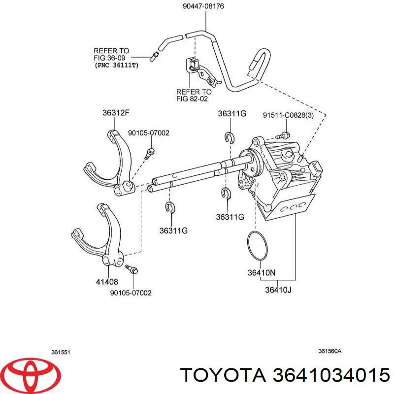 3641034015 Toyota 