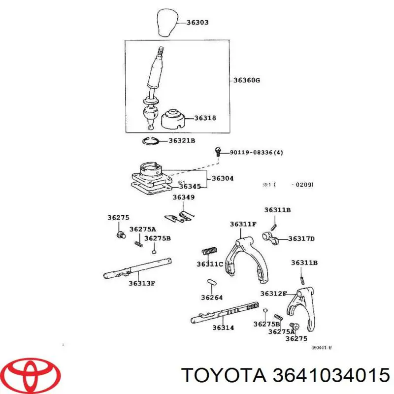 Toyota 3641034015 ціна, від 575.79 USD