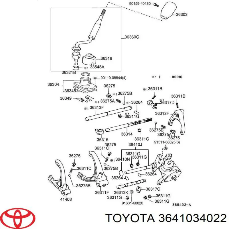  3641034022 Toyota