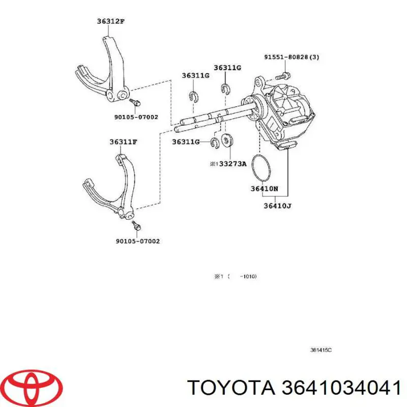 3641034041 Toyota 