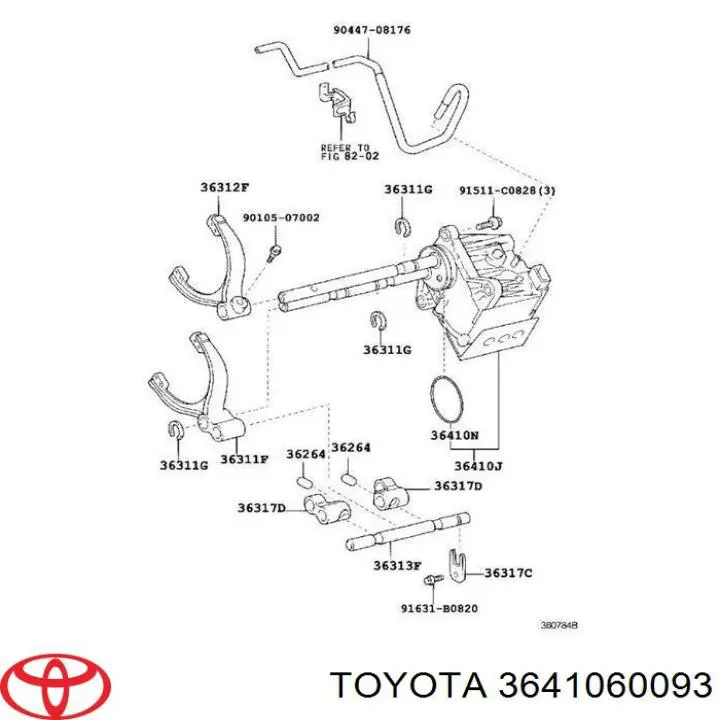 Перемикач керування роздавальної коробкою Toyota Land Cruiser PRADO (J150) (Тойота Ленд крузер)