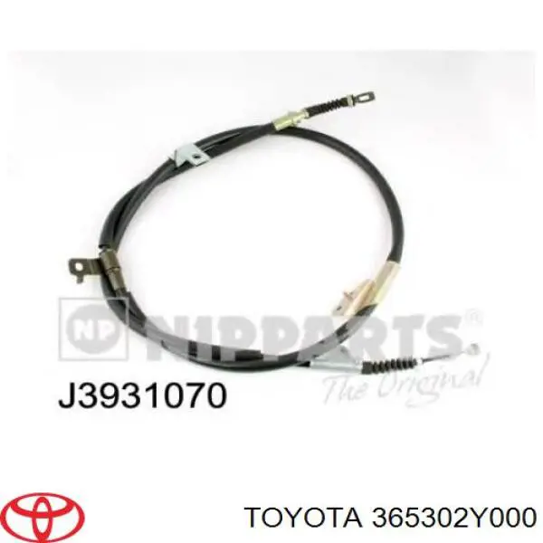 Трос стоянкового гальма задній правий Toyota 365302Y000 ціна, від 23.45 USD
