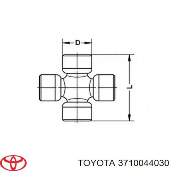 3710044030 Toyota Вал карданний основний заднього моста