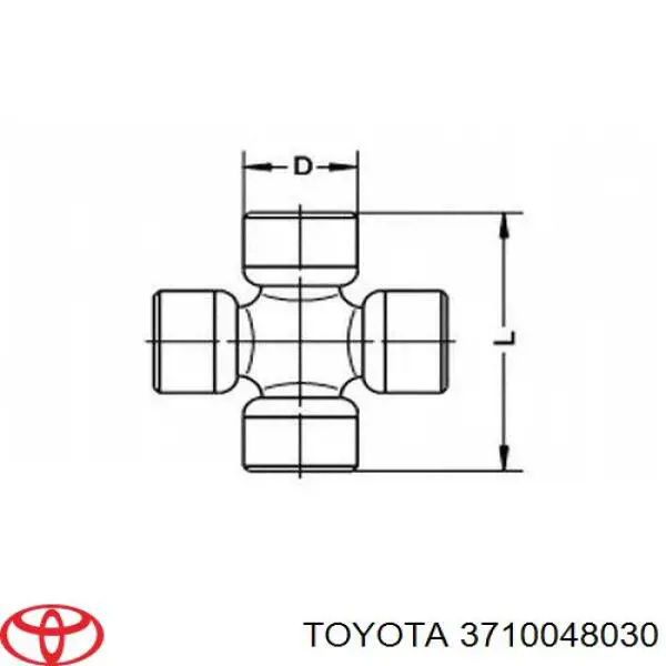 3710048030 Toyota Вал карданний основний заднього моста