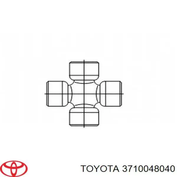 3710048040 Toyota вал карданний задній, в сборі