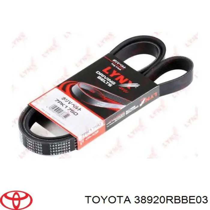 38920RBBE03 Toyota Поліклиновий ремінь