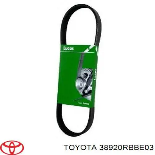 Клиновий ремінь Toyota 38920RBBE03 ціна, від 20.73 USD
