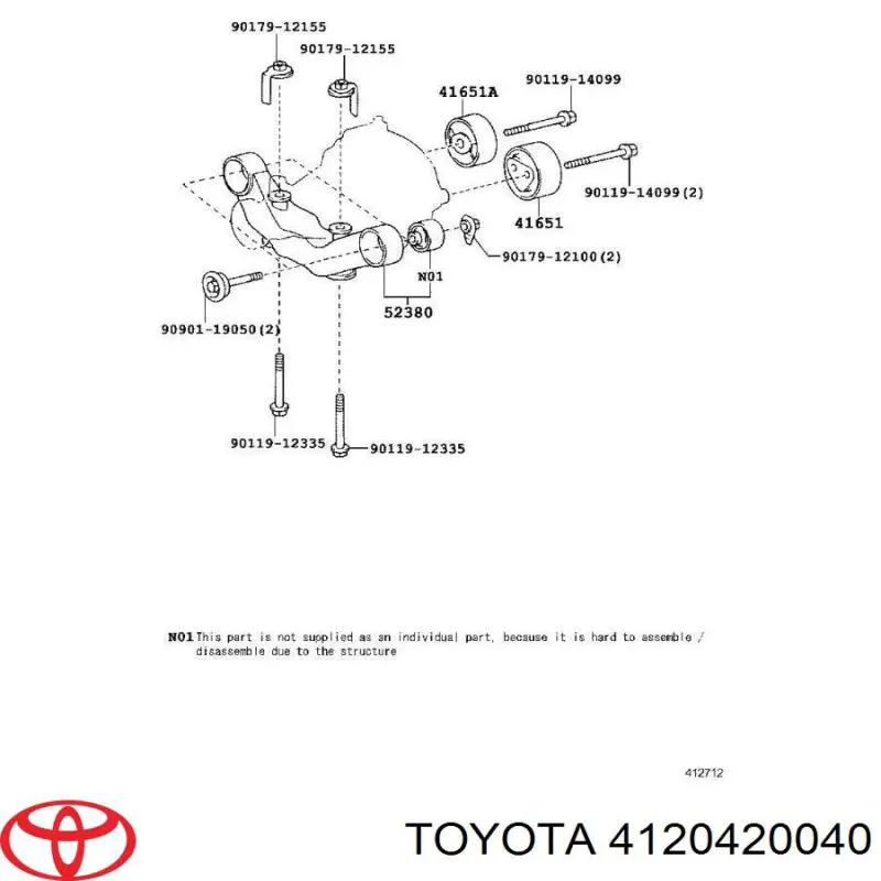 Купити 4120420040 Toyota 