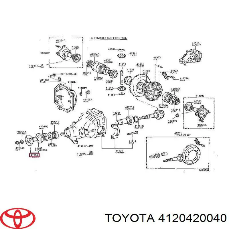  4120420040 Toyota