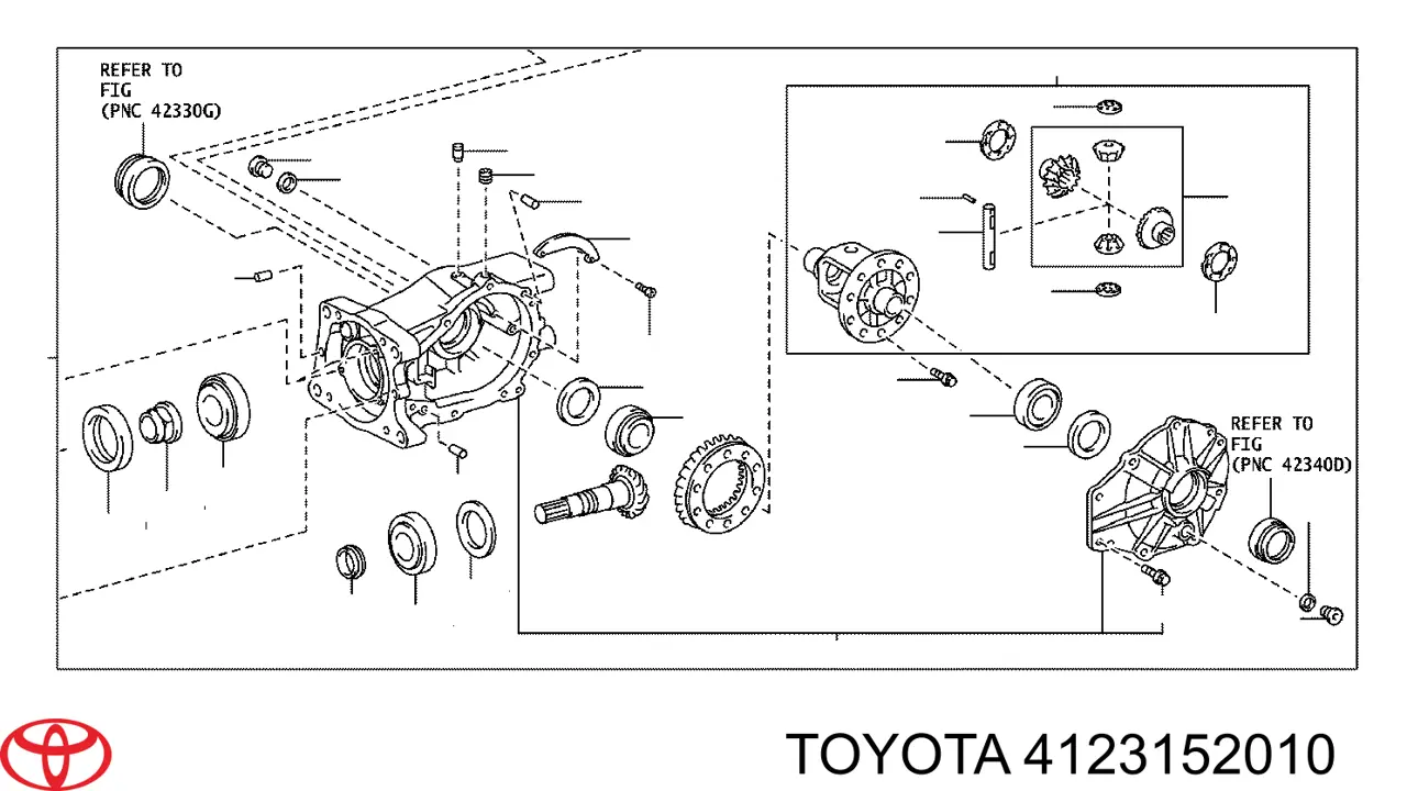 Втулка розпірна хвостовика заднього моста Toyota RAV4 4 (A4) (Тойота Рав4)