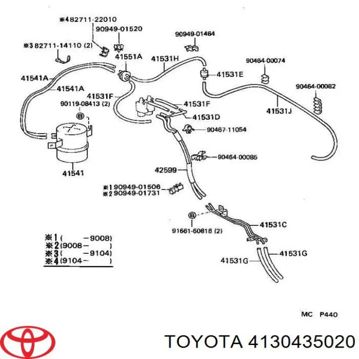 Купити 4130435020 Toyota 
