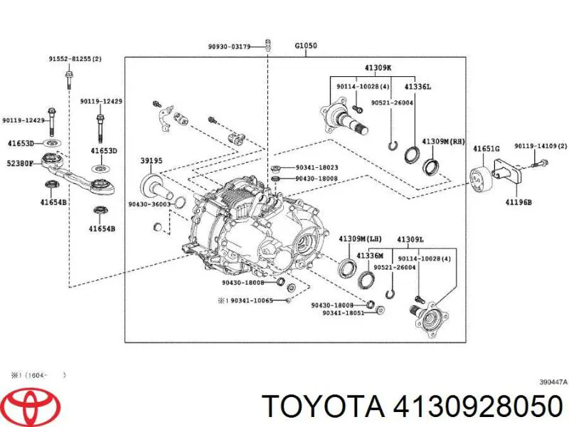  Toyota 4130928050 ціна, від 63.35 USD