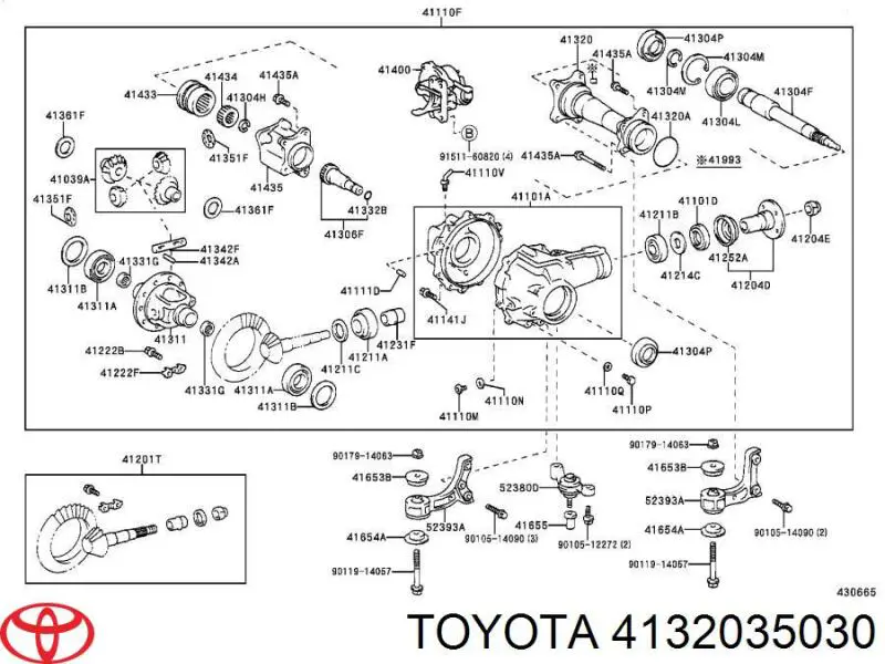  Toyota 4132035030 ціна, від 126.68 USD