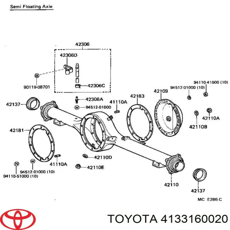 Сателіт диференціала Toyota 4133160020 ціна, від 139.36 USD
