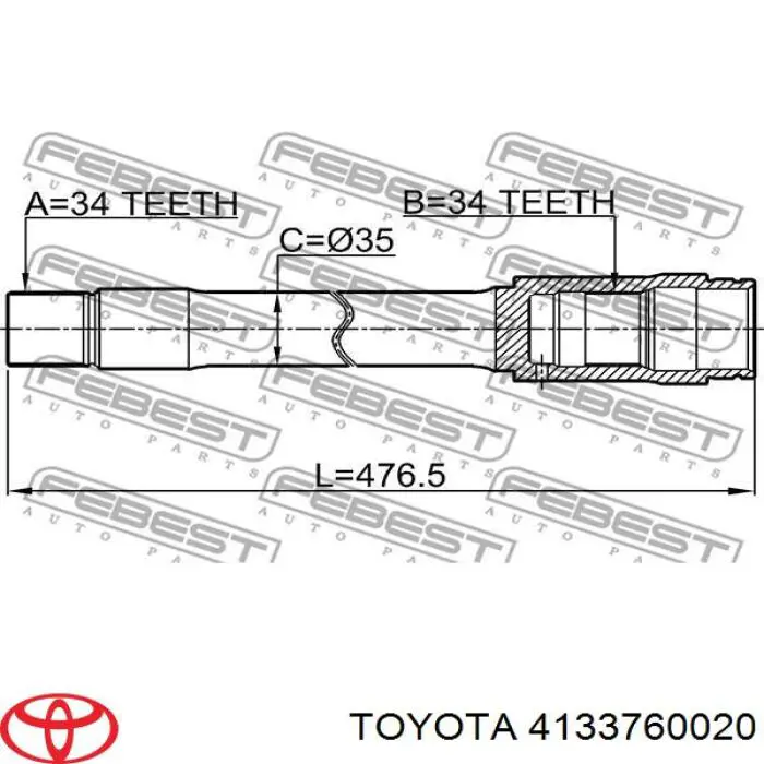 Купити Піввісь права Lexus LX 570 URJ201