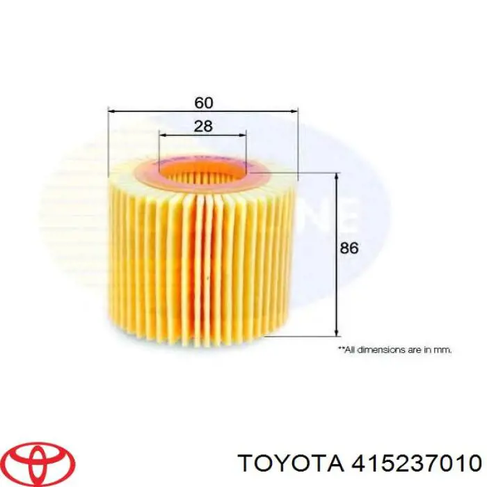 415237010 Toyota Фільтр масла