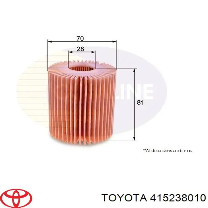 Купити 415238010 Toyota Фільтр очищення масла відцентровий