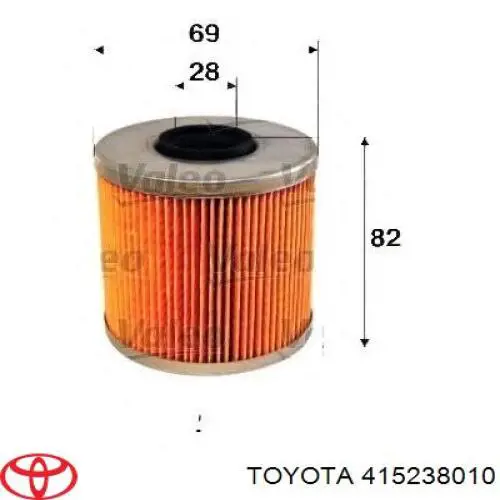 415238010 Toyota фільтр масляний
