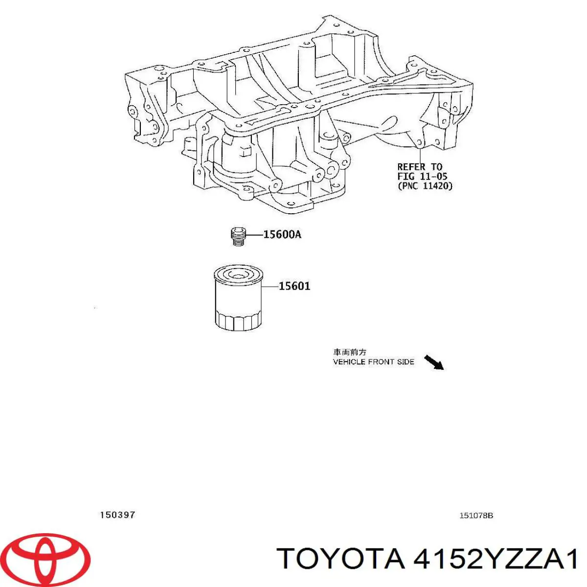 Купити 4152YZZA1 Toyota Фільтр очищення масла відцентровий