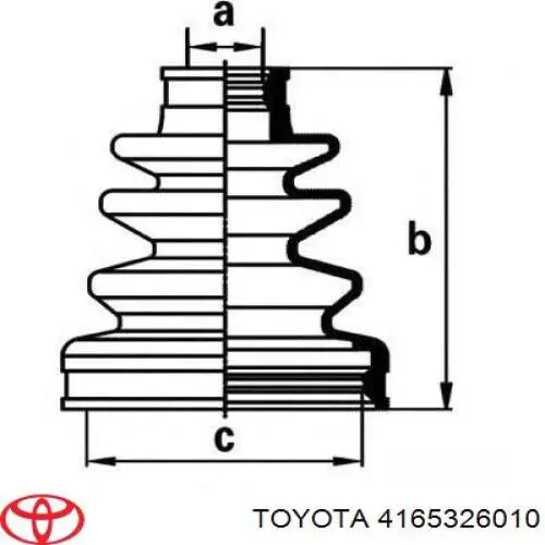 Шайба диференціалу переднього моста 4165326010 Toyota