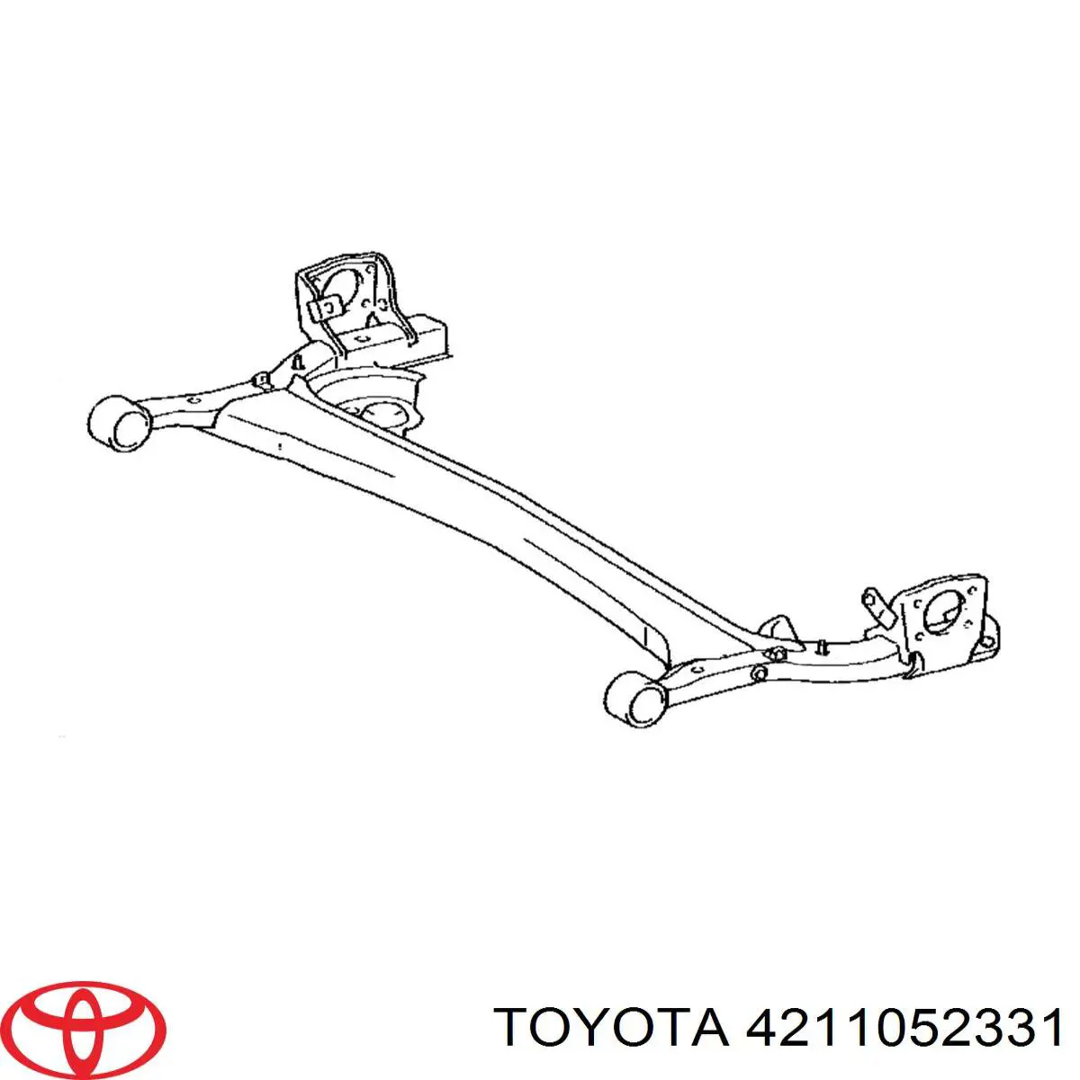 4211052331 Toyota сайлентблок задньої балки/підрамника