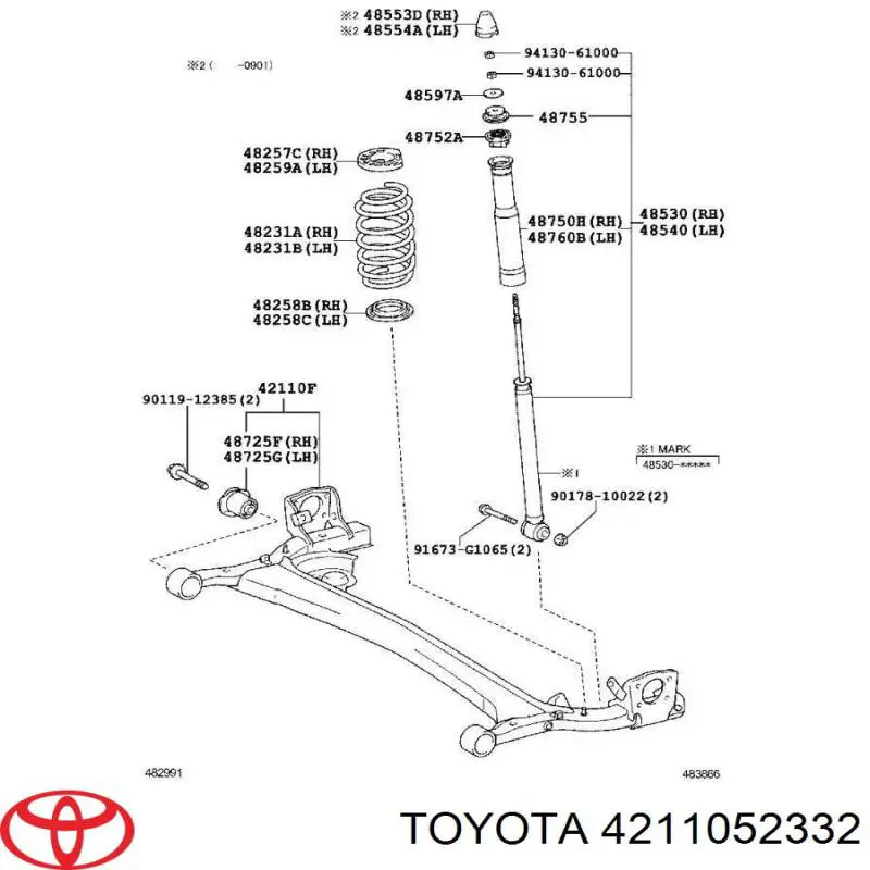 4211052332 Toyota 