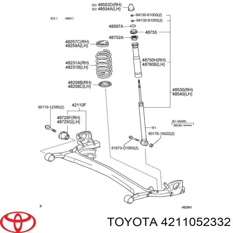 Купити 4211052332 Toyota 
