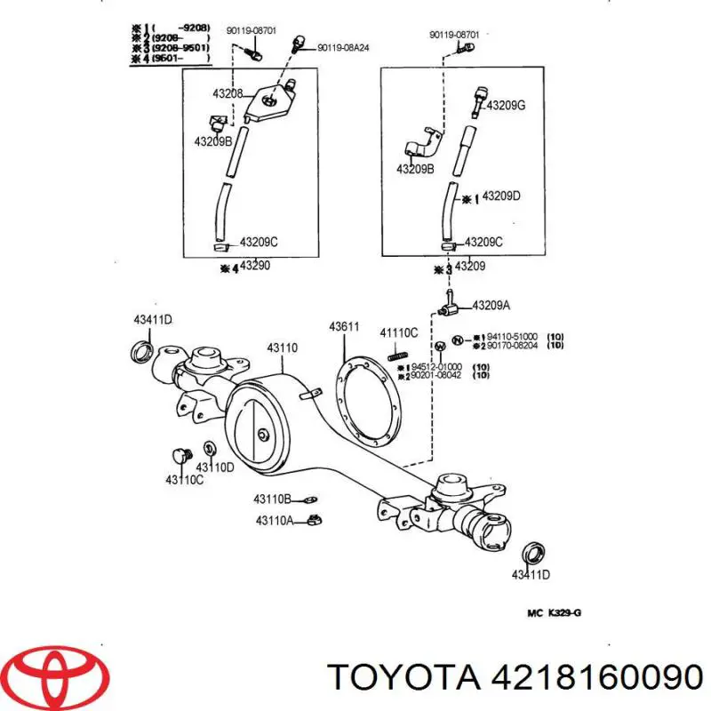 Прокладка редуктора заднього моста Toyota 4218160090 ціна, від 17.23 USD