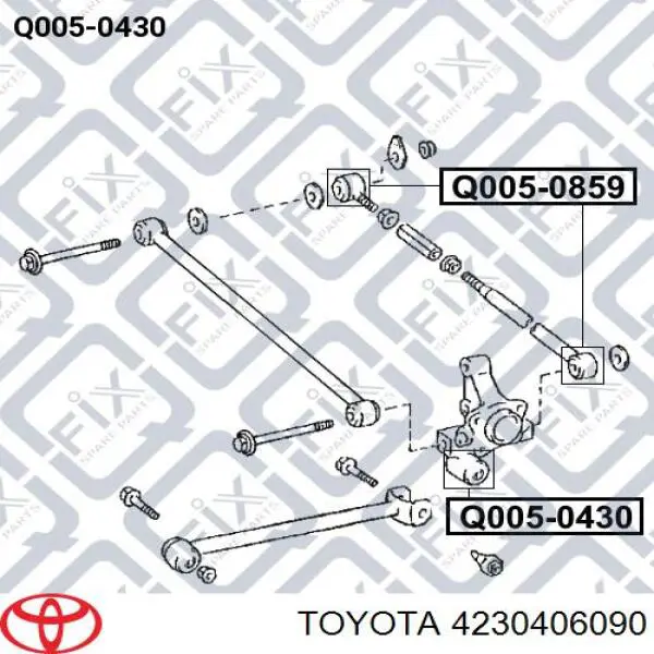 Цапфа - поворотний кулак задній, правий Toyota 4230406090 ціна, від 19.00 USD