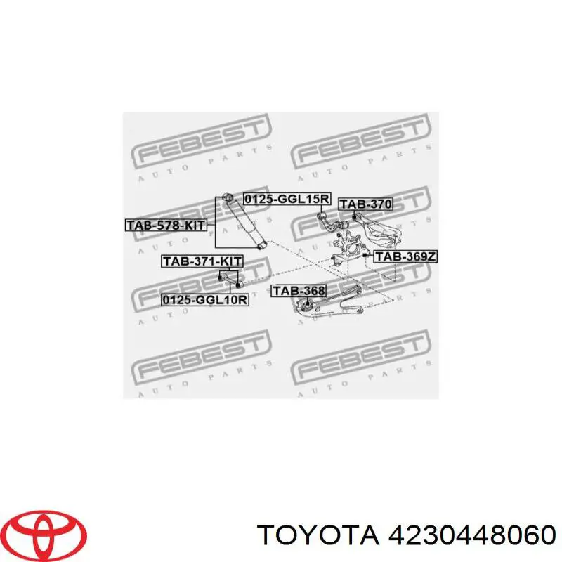Купити 4230448060 Toyota Кулак поворотний правий