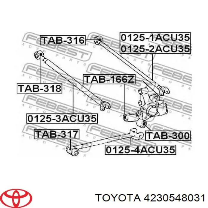 Купити 4230548031 Toyota Цапфа ліва