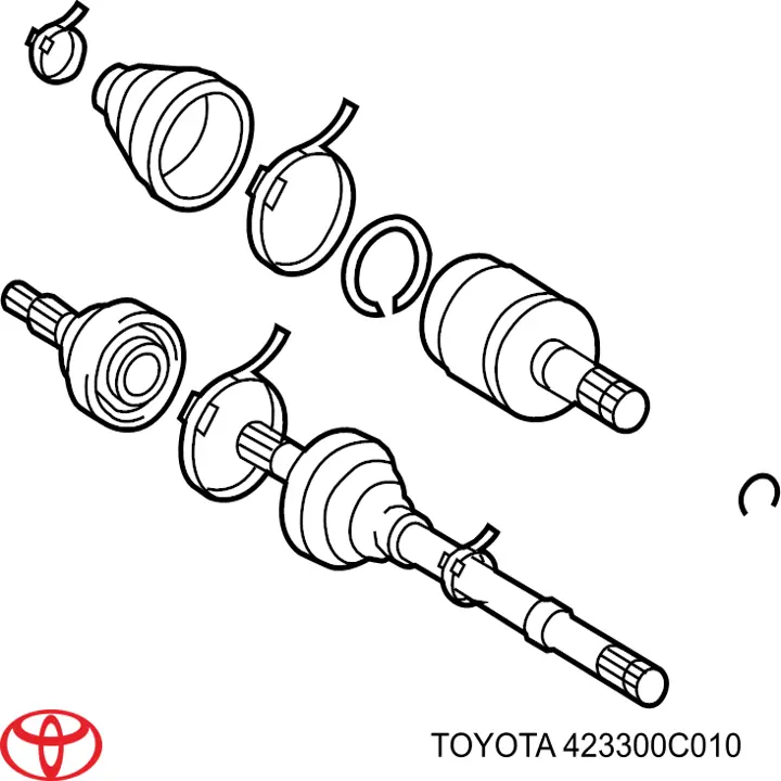 Піввісь задня, права IK423300C010 Market (OEM)