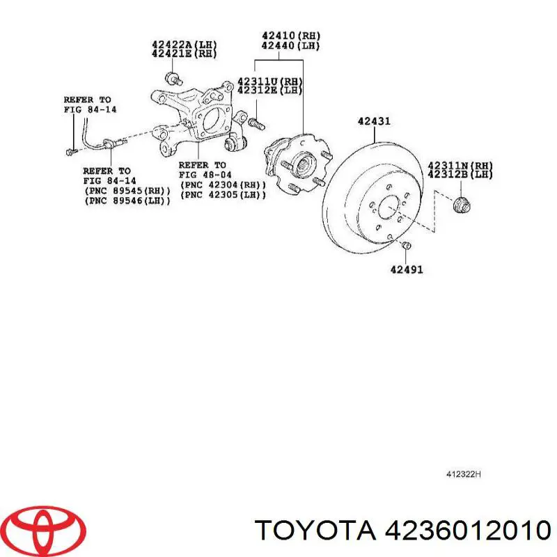 ШРУС внутрішній, задній Toyota 4236012010 ціна, від 15.16 USD