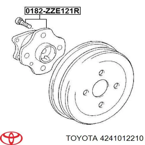 Маточини задніх коліс Toyota 4241012210 ціна, від 44.54 USD