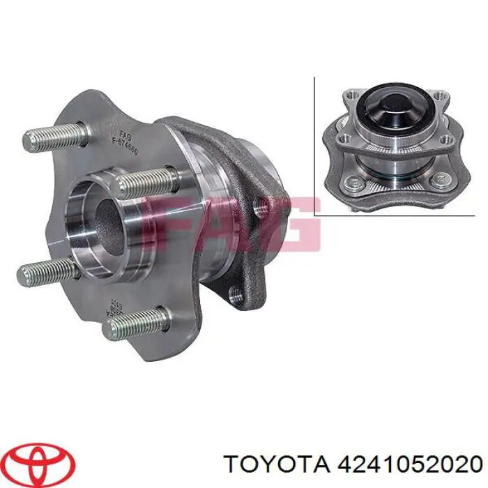 Маточини задніх коліс Toyota 4241052020 ціна, від 40.16 USD